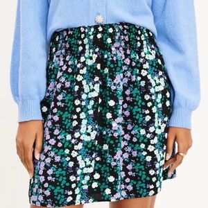 LOFT smocked pull on skirt